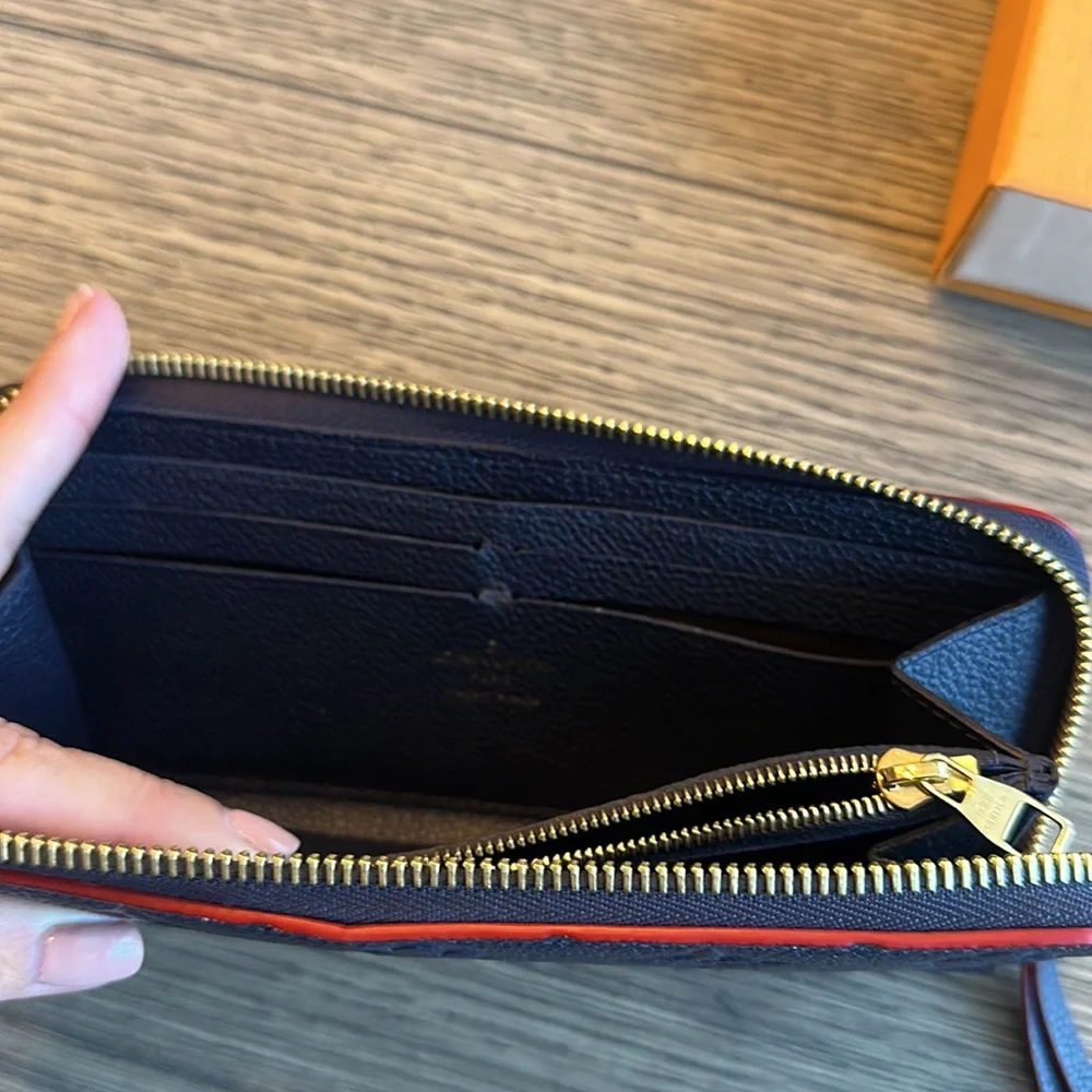 Louis Vuitton Clémence Wallet - Navy/Red - Picture 8 of 13